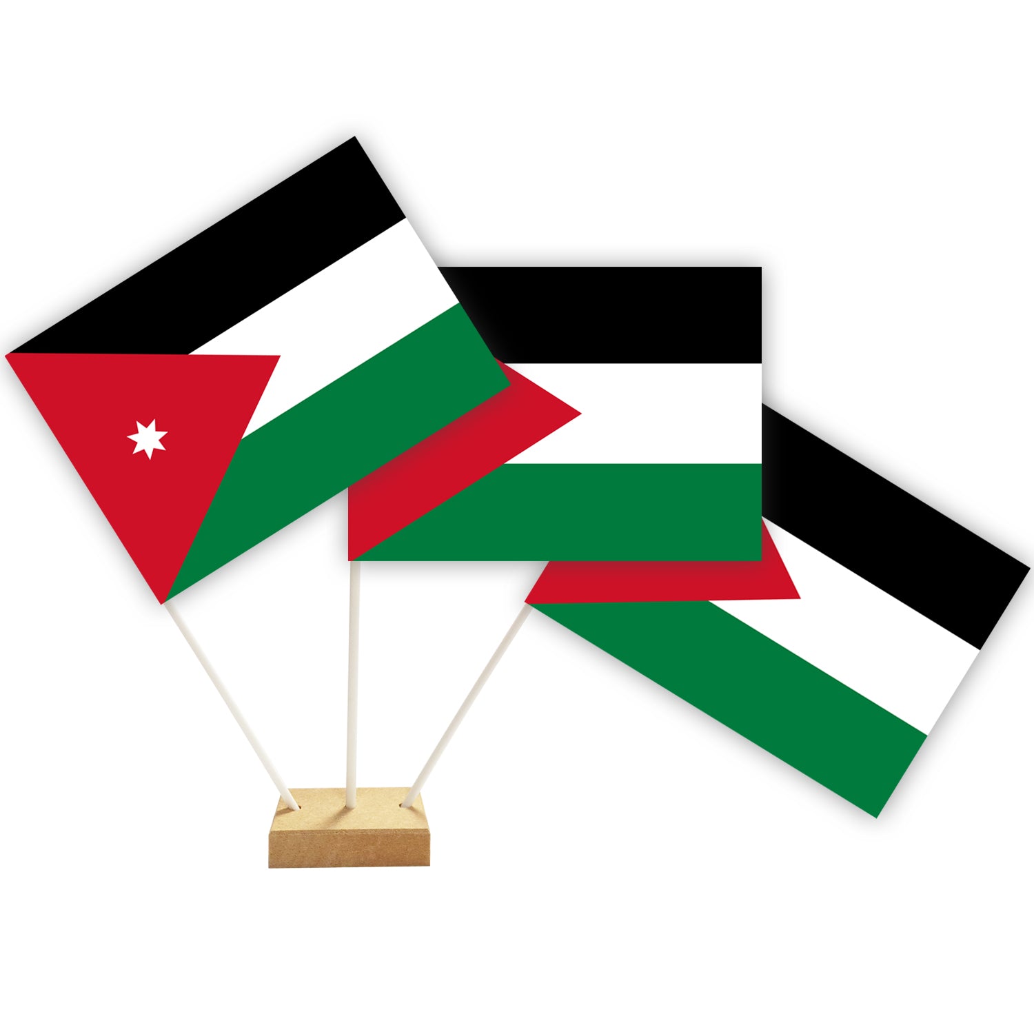 Jordan Paper Table Flags - 15cm on 30cm Pole - Each