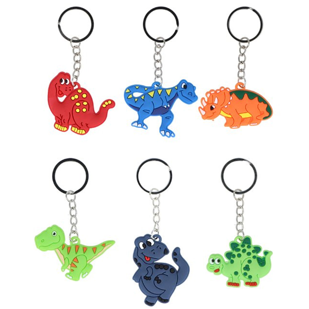 Dinosaur Keyring - Assorted Designs - 5cm - Each