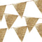 Deluxe Gold Glitter Fabric Bunting - 3m