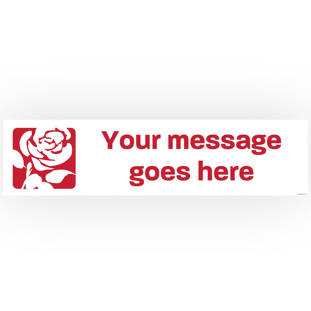 Labour Party Personalised Banner - 1.2m