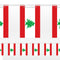 Lebanon Paper Flag Bunting - 2.4m