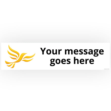 Liberal Democrats Party Personalised Banner - 1.2m