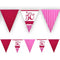 Pink 50th Birthday Paper Flag Bunting - 3.7m