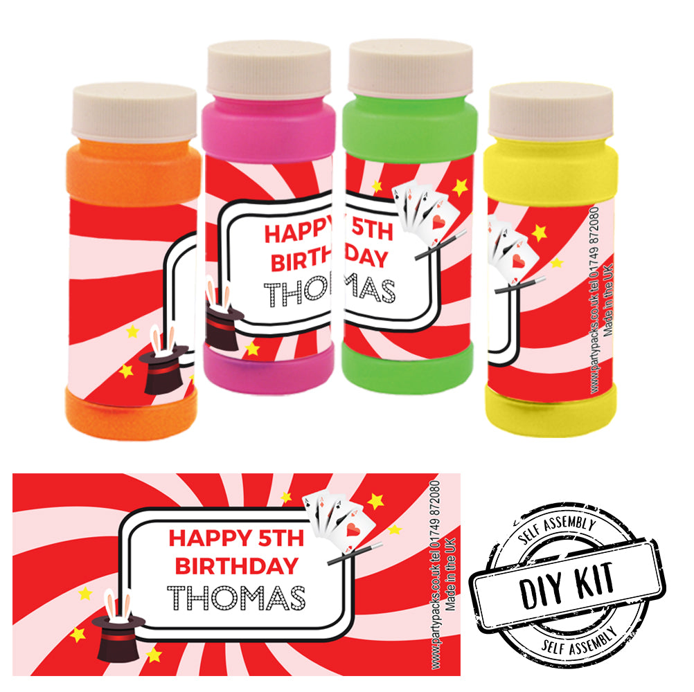 Personalised Bubbles - Magic Party - Pack of 8