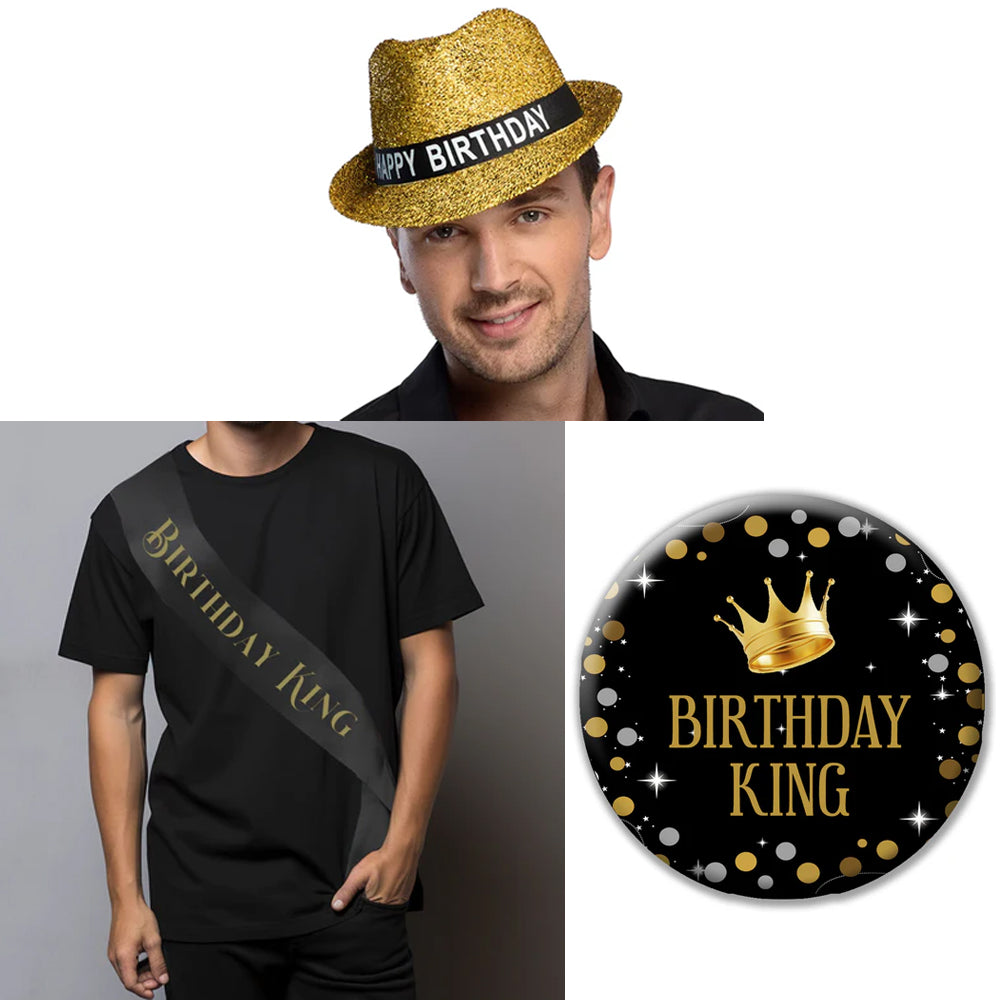 Birthday King Fancy Dress Accessory Kit