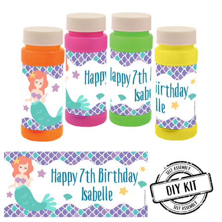 Personalised Bubbles - Mermaid - Pack of 8