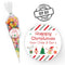 Mischievous Elf Christmas Personalised Sweet Cone Bag Favour Kit - Pack of 15