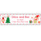 Personalised Mischievous Elf Christmas Paper Banner - 1.2m