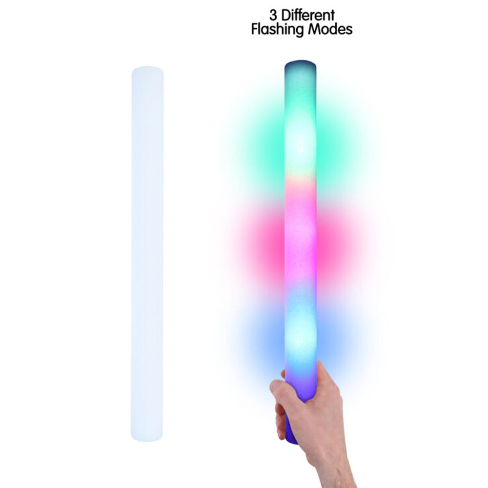 Multi Colour LED Foam Glow Stick - Each - 35cm