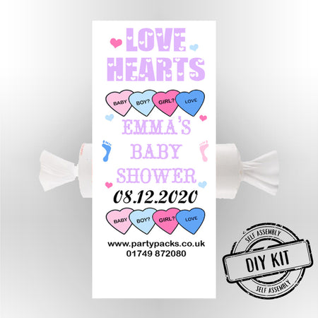 Personalised Love Hearts- Baby Shower- Pack of 30