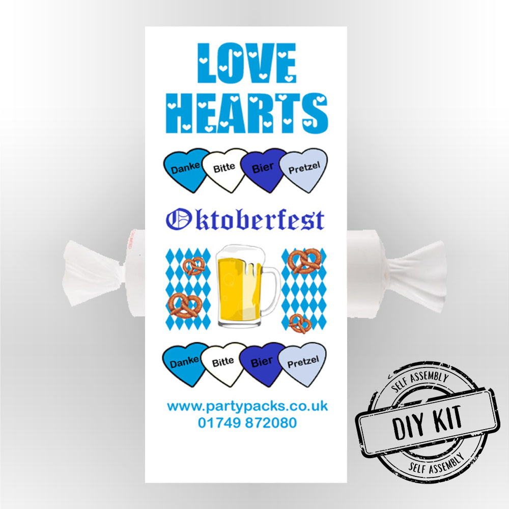 Oktoberfest Love Heart Sweets Kit- Pack of 30