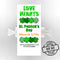 St. Patrick's Day Themed Love Heart Sweets- Pack of 30