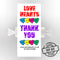 Thank You Love Hearts Kit- Pack of 30