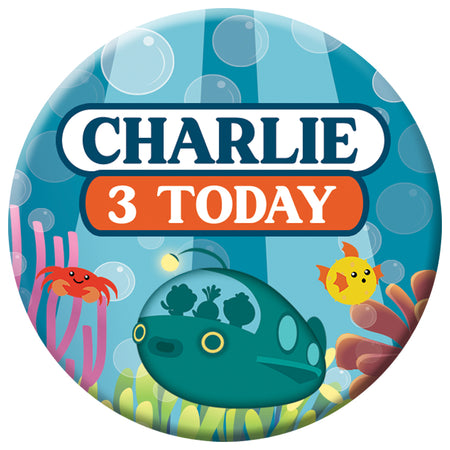 Octonauts Personalised Badge - 58mm