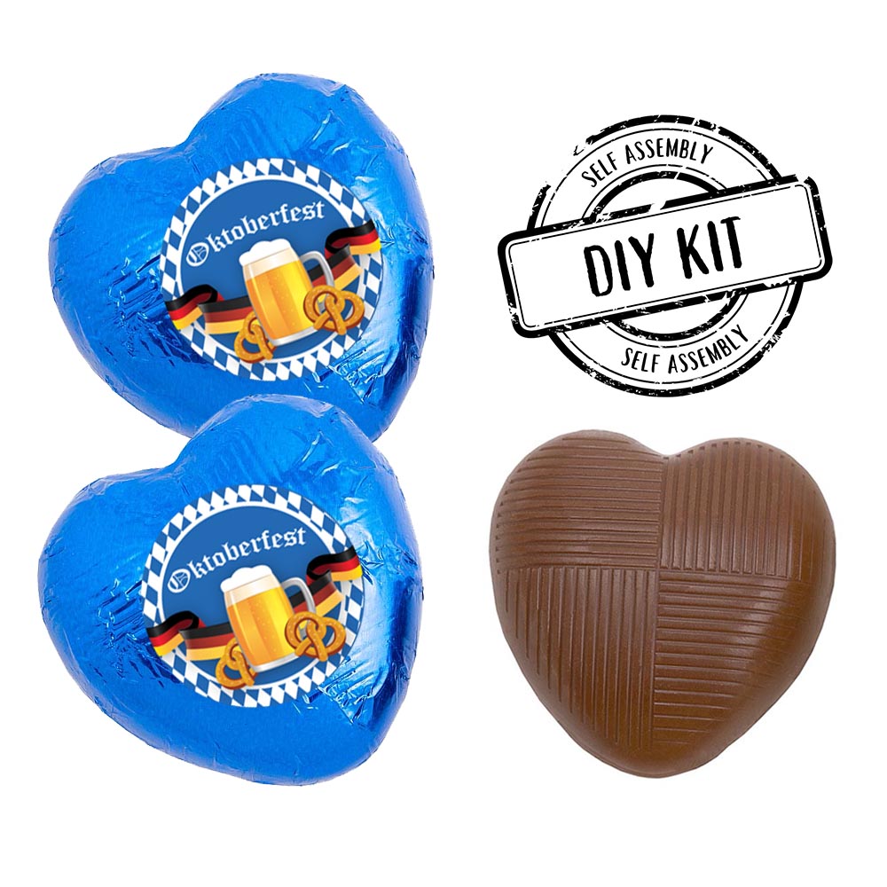 Oktoberfest Heart Chocolates Kit - Pack 24