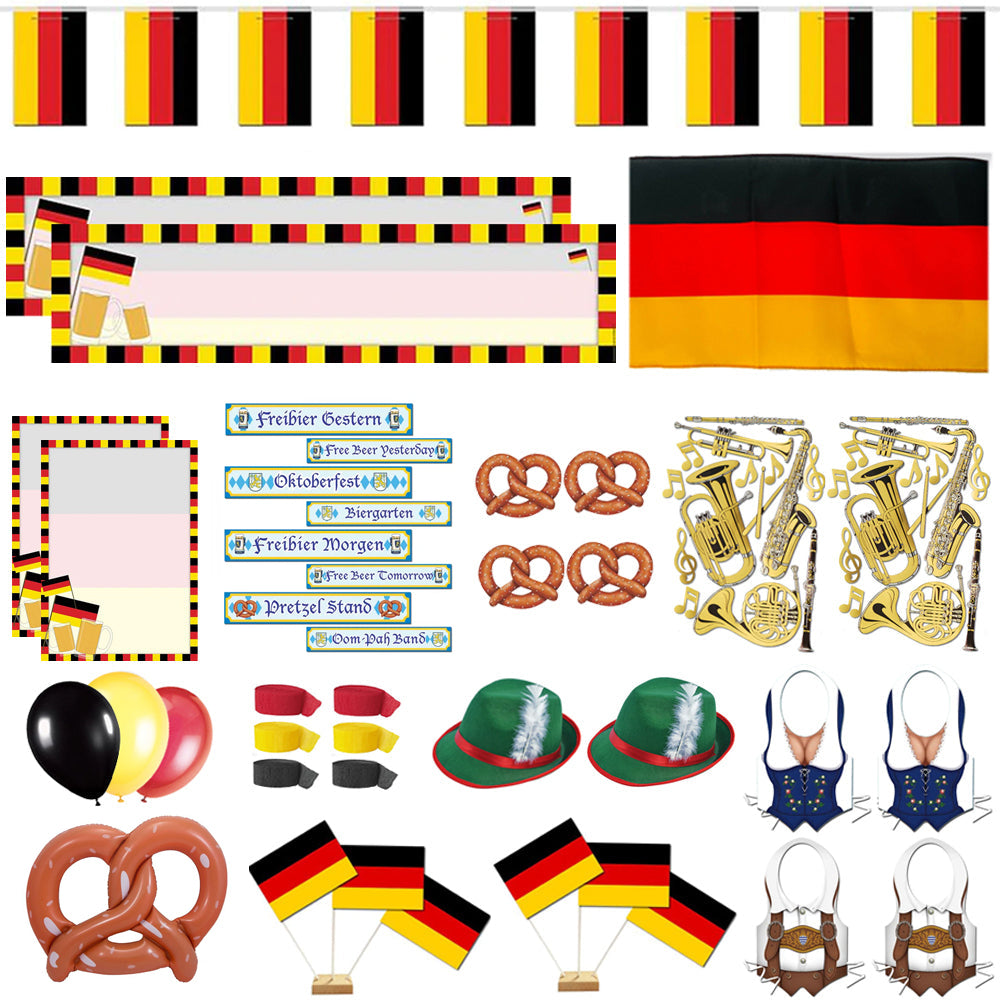 Large German Decoration & Novelty Party Pack