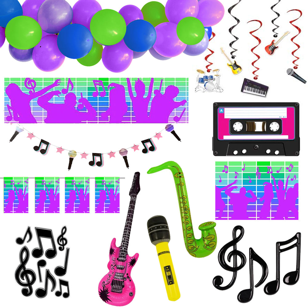 Music Themed Party Decoration Pack