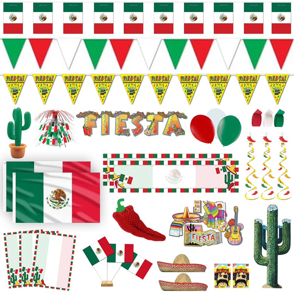 Large Mexican Decoration & Novelty Party Pack