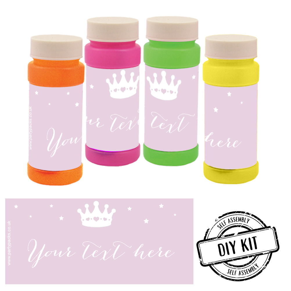 Personalised Bubbles - Princess - Pack of 8