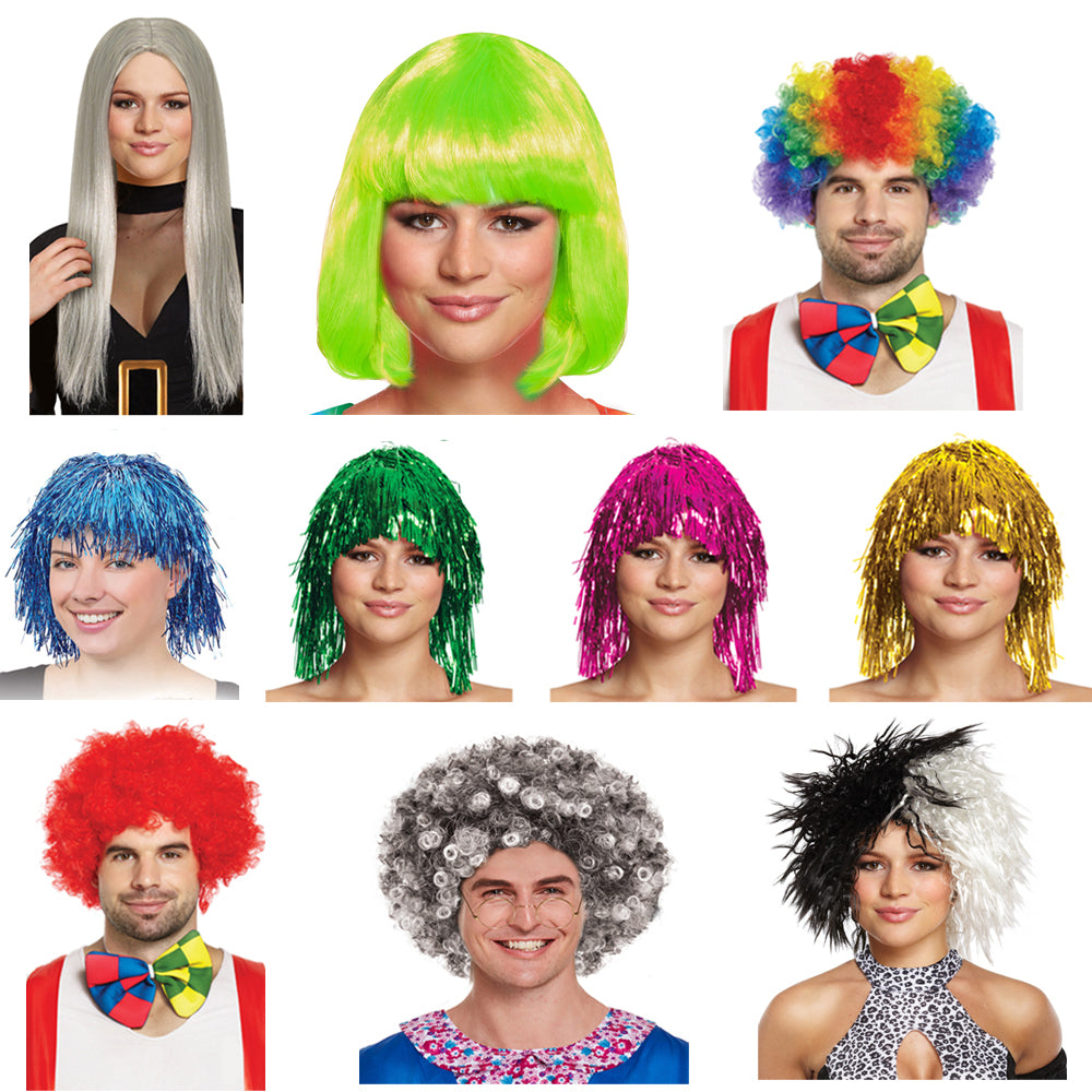 Novelty Wigs - Pack Of 10