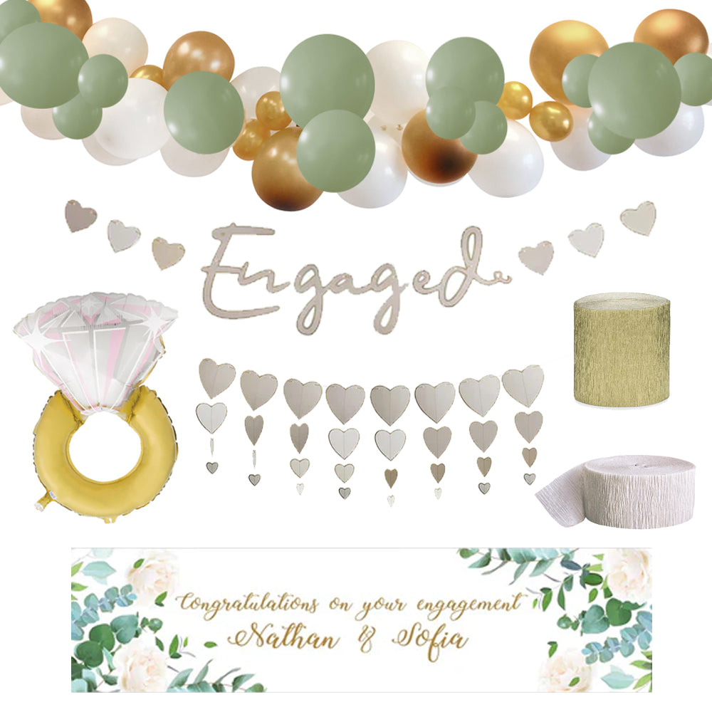 Personalised Engagement Party Decoration Pack