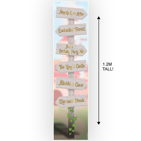 Princess Signpost Personalised Banner Decoration - 1.2m