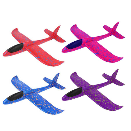 Large Flying Foam Glider Aeroplanes - 48cm - Each