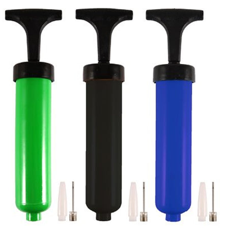 Double Action Sports Football Pump - Assorted Colours - 20cm - Each