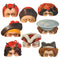 Madame Tussauds Victorian Card Masks - Pack of 8