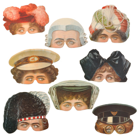 Victoria & Albert Museum Victorian Card Masks - Pack of 8