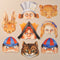 Alice in Wonderland Card Masks - Pack of 8