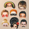 Musical Icons Masks - Assorted - Pack of 8