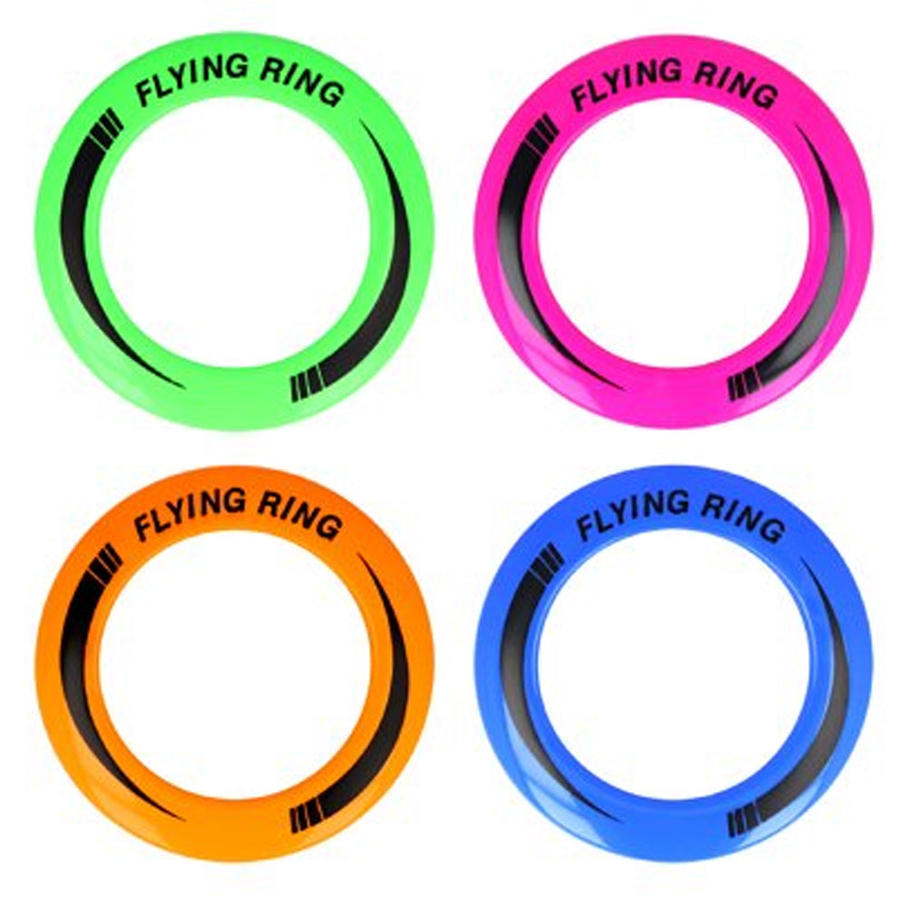 Flying Disc Frisbees - Assorted Colours - 25cm - Each