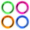 Flying Disc Frisbees - Assorted Colours - 25cm - Each