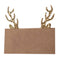 Gold Glitter Kraft Antler Christmas Placecards - Pack of 6