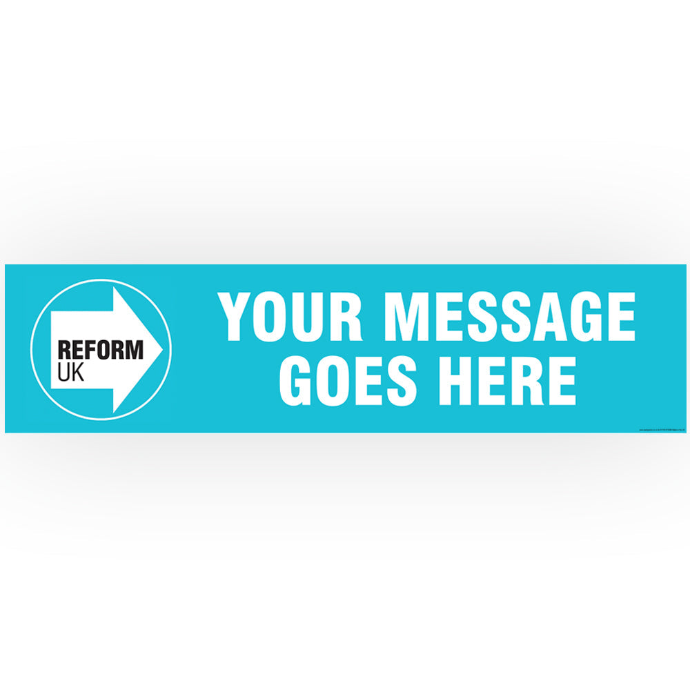 Reform UK Party Personalised Banner - 1.2m