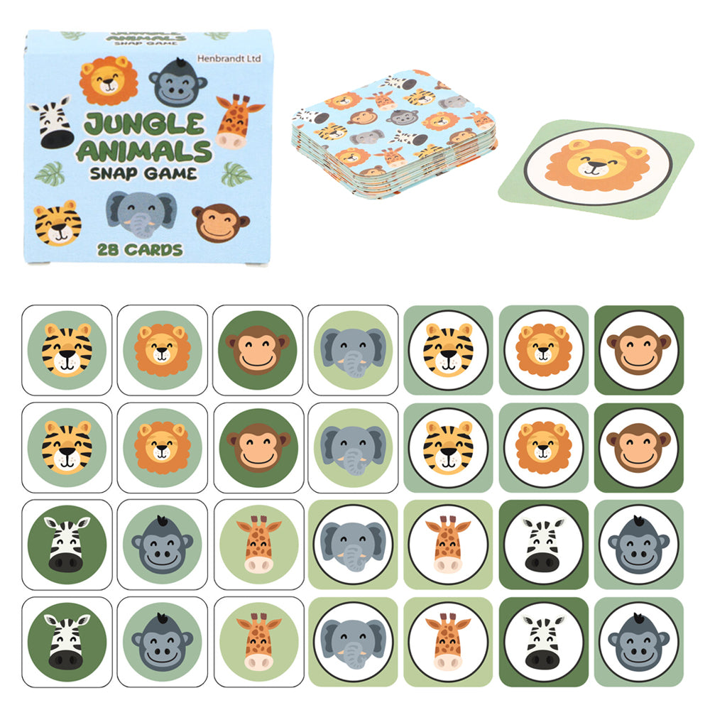 Jungle Mini Snap Card Game - 5cm