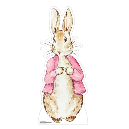 Rabbit in Pink Jacket Cardboard Cutout - 93cm