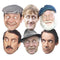 Only Fools and Horses Characters Card Masks - Pack of 6