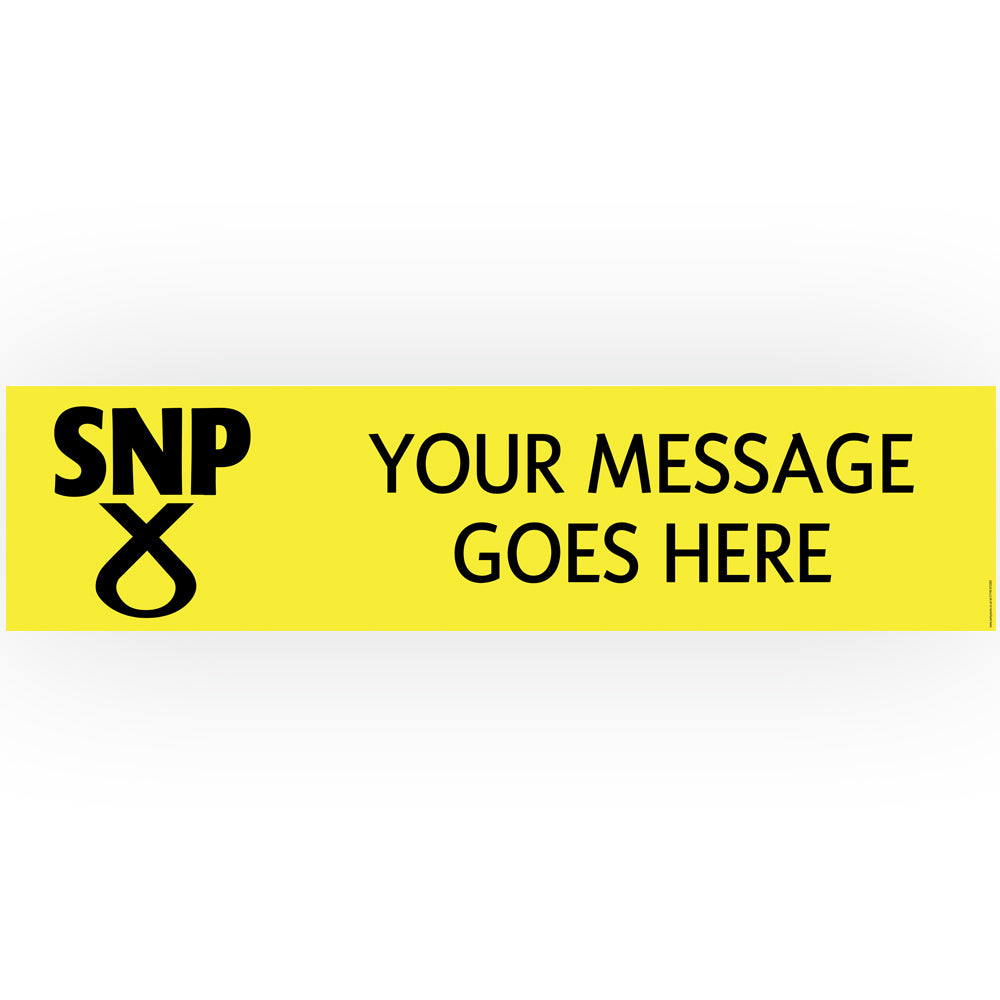 SNP Party Personalised Banner - 1.2m