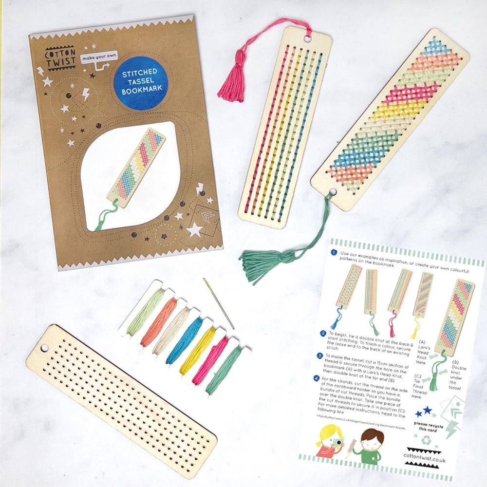 Make Your Own Stitched Tassel Bookmark Kit