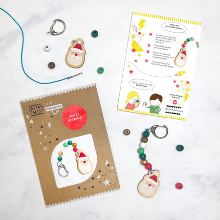 Make Your Own Santa Claus Keyring - Plastic Free