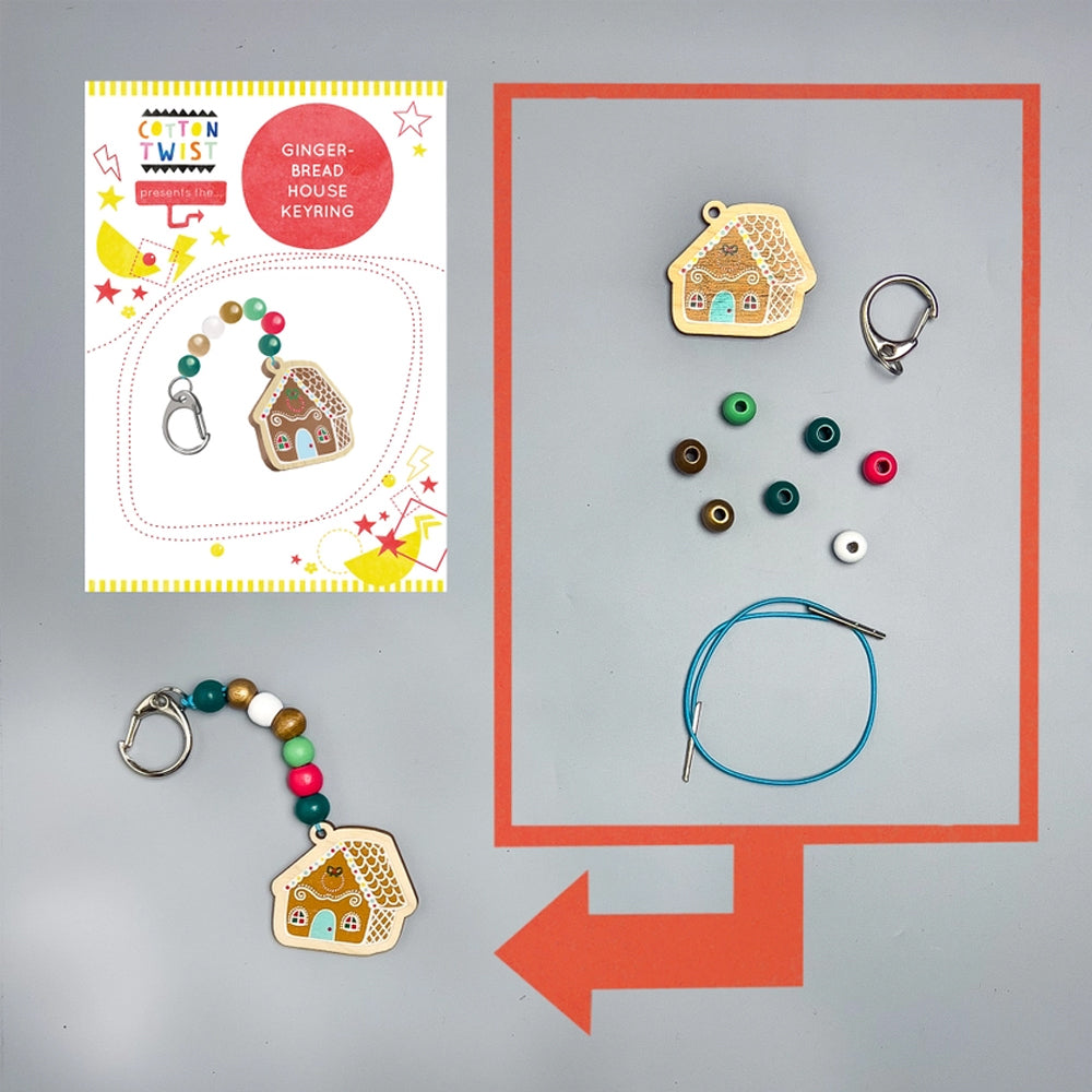 Make Your Own Gingerbread House Keyring - Plastic Free