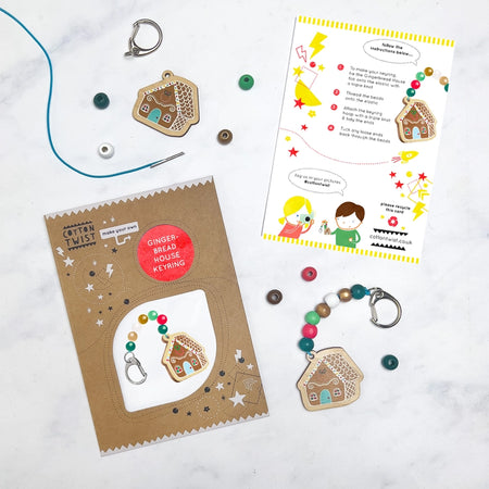 Make Your Own Gingerbread House Keyring - Plastic Free