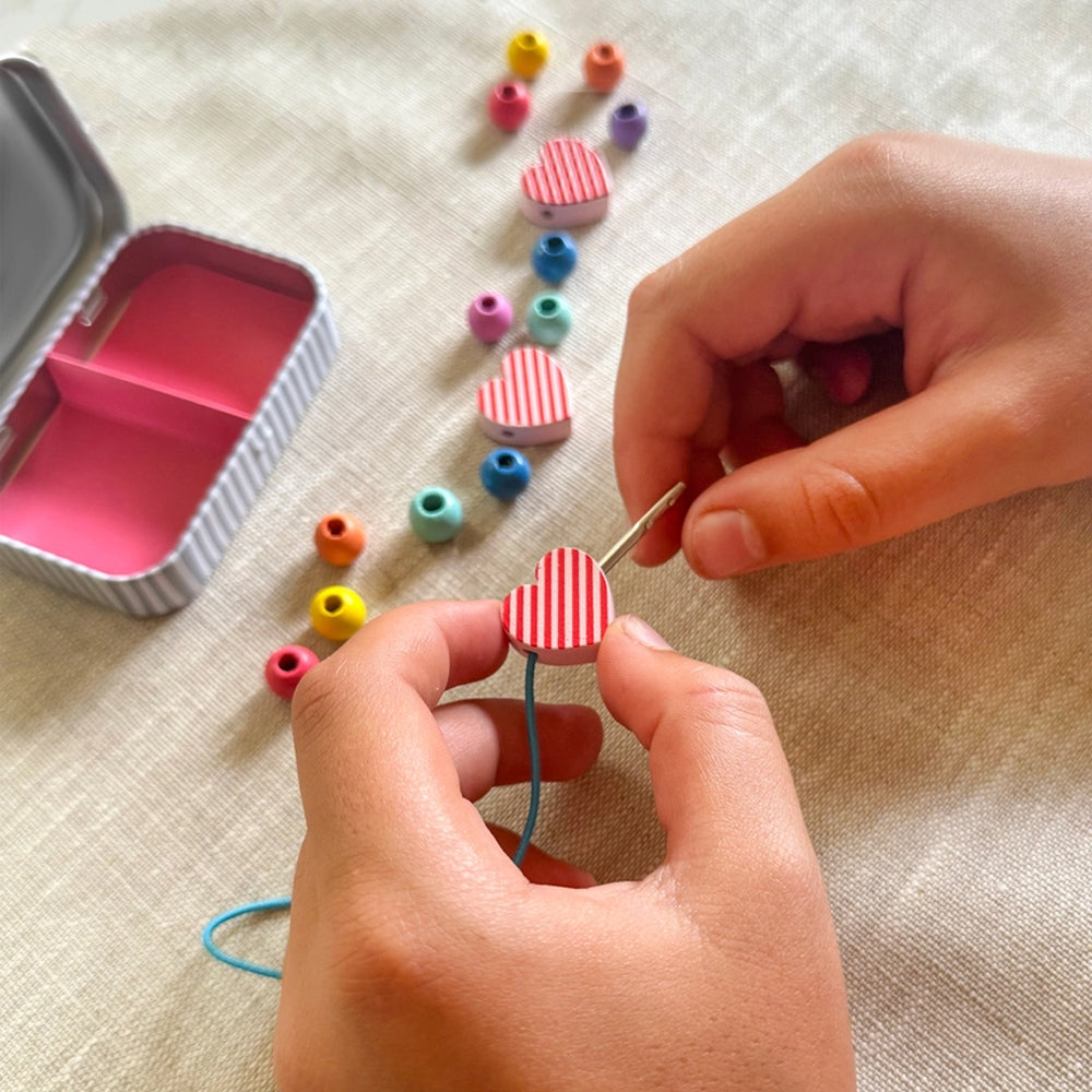 Make Your Own Heart Bracelet Gift Kit Tin - Plastic Free