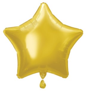 Gold Star Foil Balloon - 19"