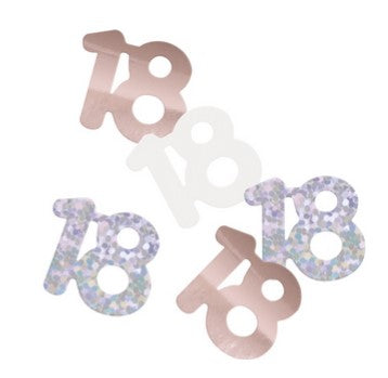 Birthday Glitz Rose Gold 18th Confetti - 14g