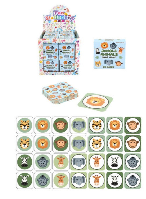 Jungle Mini Snap Card Game - 5cm