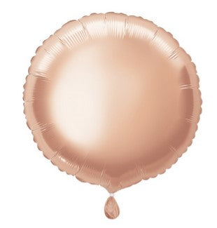 Rose Gold Round Foil Balloon - 18"