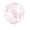 Pink Confetti Filled Balloons - 12